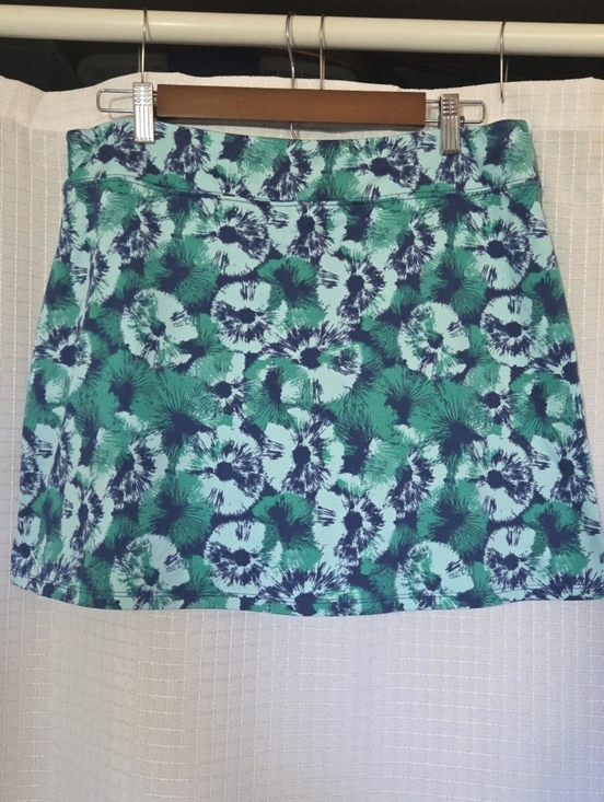 Tranquility by Colorado Clothing Dresses & Skirts - Tranquility by Colorado Clothing Skort Floral Print Green Navy Women's Large